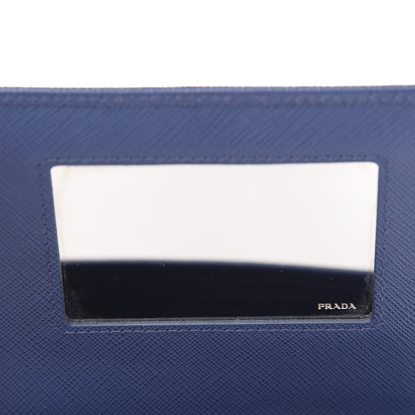 Saffiano Lux Chain Wallet Bluette