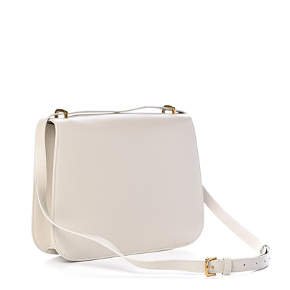 Saint Laurent Smooth Calfskin Monogram Medium Spontini Satchel White 3 of 10