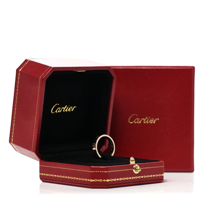 Cartier 18K Pink Gold Diamond 4mm LOVE Wedding Band Ring 52 6 6 of 6