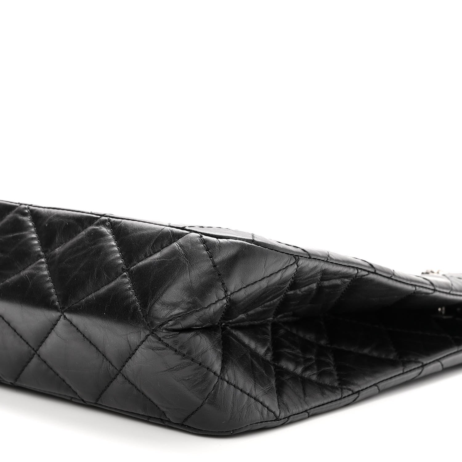 Chanel Aged Calfskin Reissue 2.55 Tote Black 9 of 9