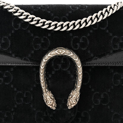 Gucci Velvet GG Monogram Small Dionysus Shoulder Bag Black 8 of 10