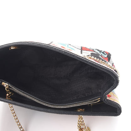 Chanel Needlepoint Precious Symbols Shoulder Bag Black 5 of 12