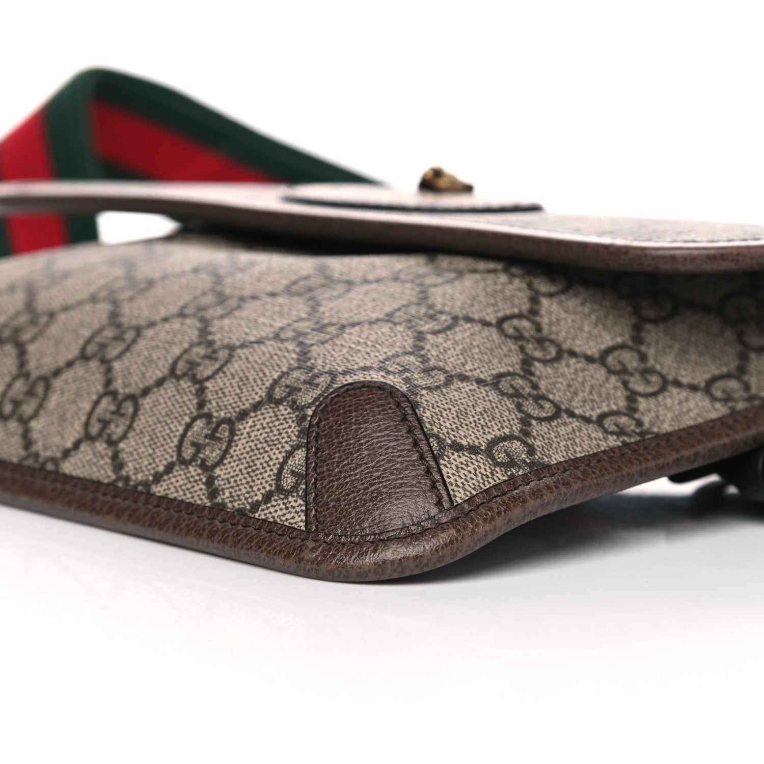 Gucci GG Supreme Monogram Neo Vintage Web Belt Bag Brown 10 of 10