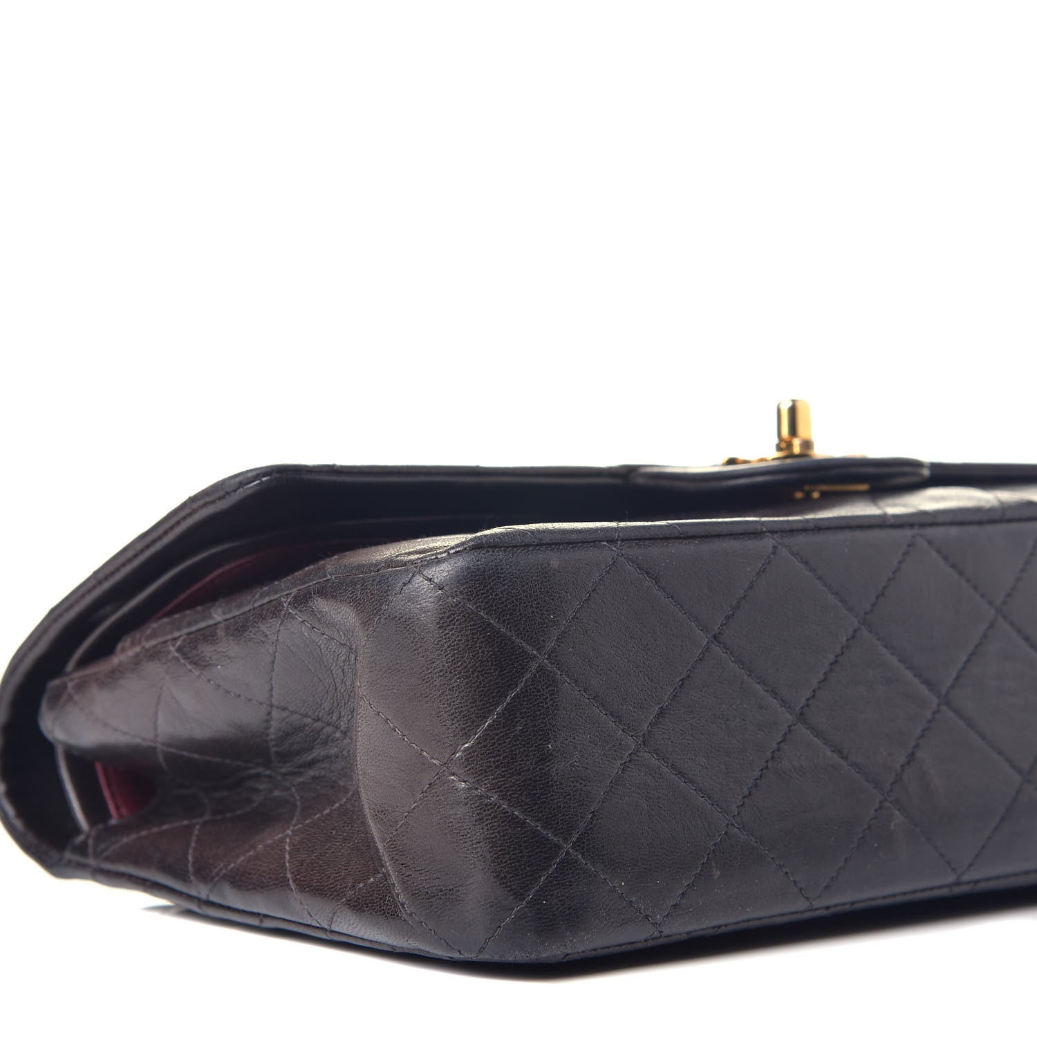 Chanel Lambskin Quilted Medium Double Flap Black 9 of 13