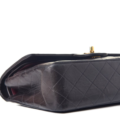Chanel Lambskin Quilted Medium Double Flap Black 9 of 13