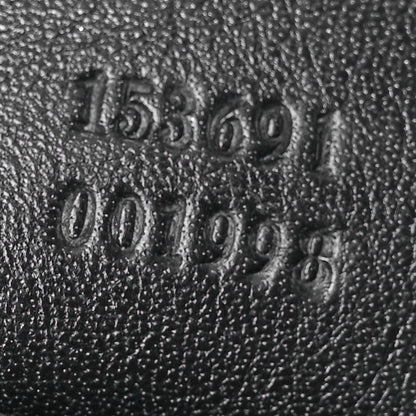 Gucci Calfskin Embossed Monogram Studded Pelham Messenger Bag Black 7 of 12