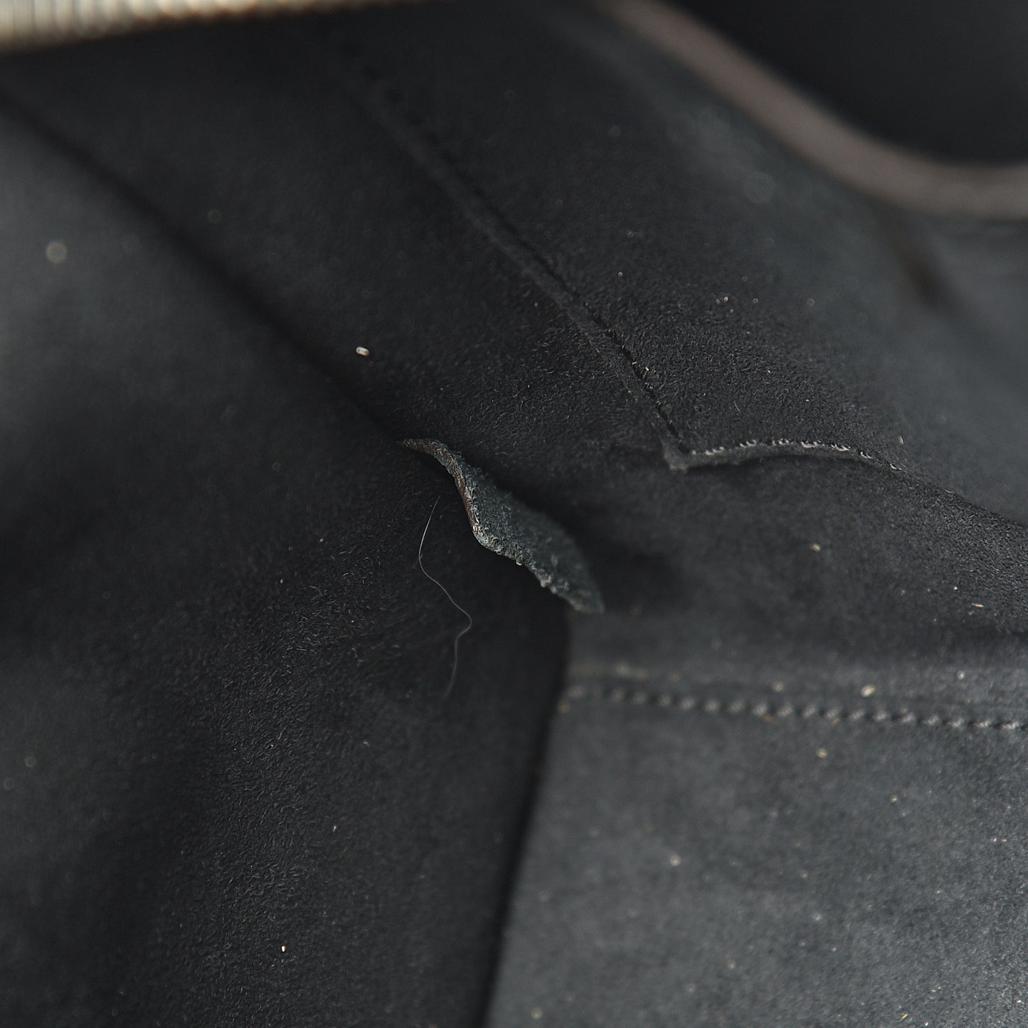 Drummed Calfskin Nano Luggage Black