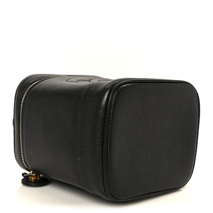 Chanel Caviar Vanity Cosmetic Case Black 4 of 10