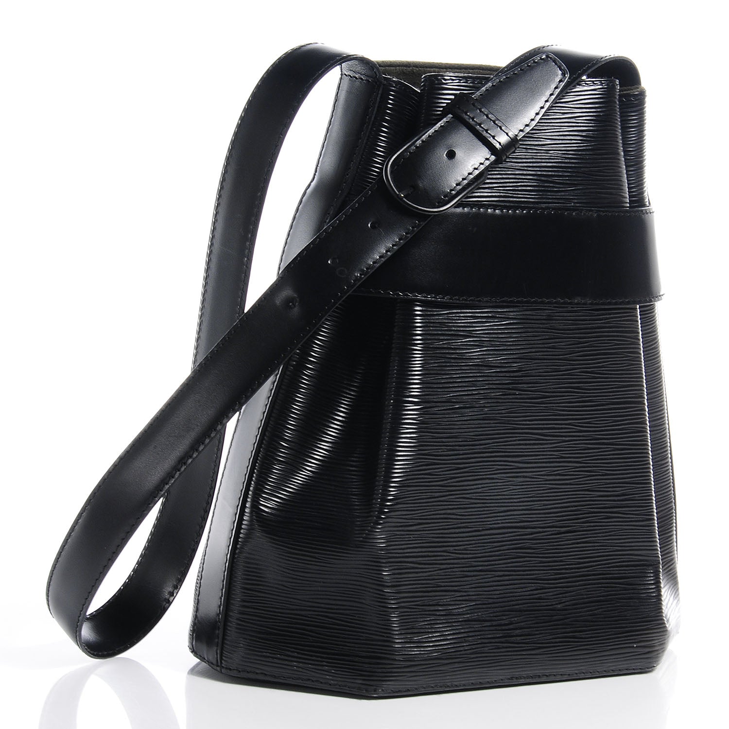 Louis Vuitton Epi Sac D'Epaule Black 3 of 7