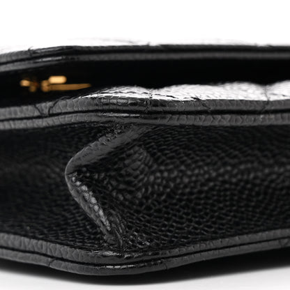 Chanel Caviar Quilted Wallet on Chain WOC Black 10 of 12