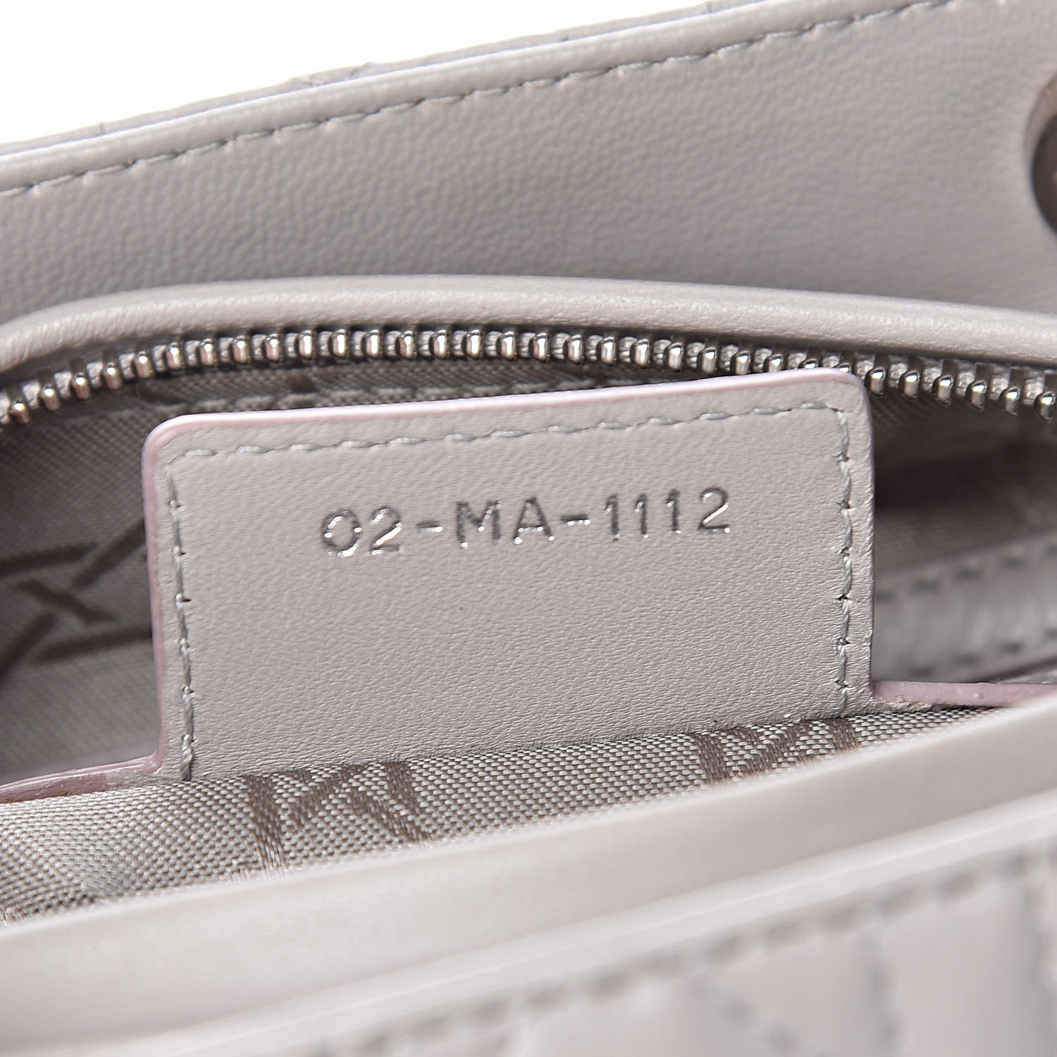 Christian Dior Lambskin Cannage Medium Lady Dior Grey 7 of 13