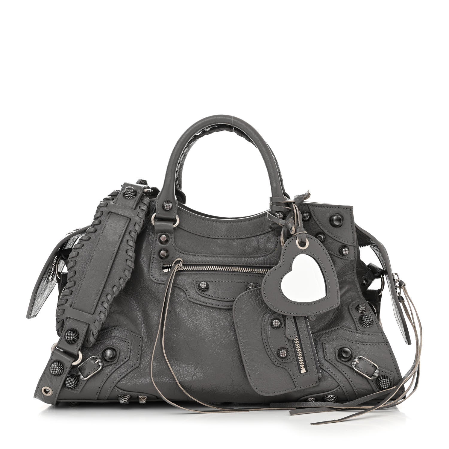 Balenciaga Agneau Arena Neo Cagole City Handbag Dark Grey 1 of 12
