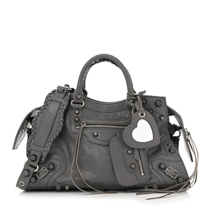 Balenciaga Agneau Arena Neo Cagole City Handbag Dark Grey 1 of 12