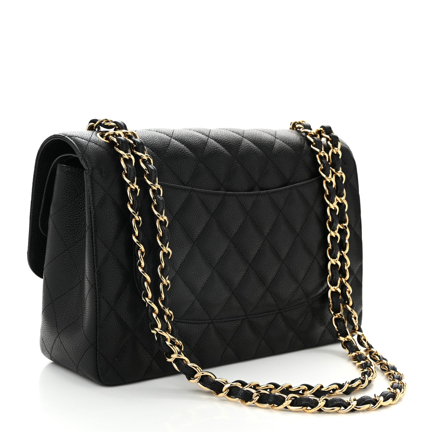 Chanel Caviar Quilted Jumbo Double Flap Black 3 of 11