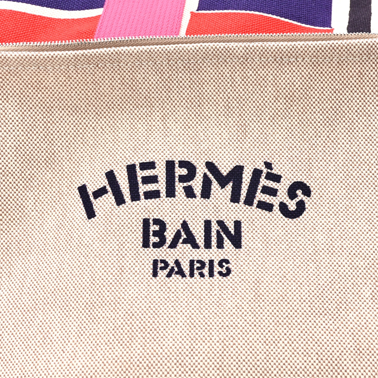 Hermes Cotton Canvas 3 Surfs Beach Bag 8 of 10