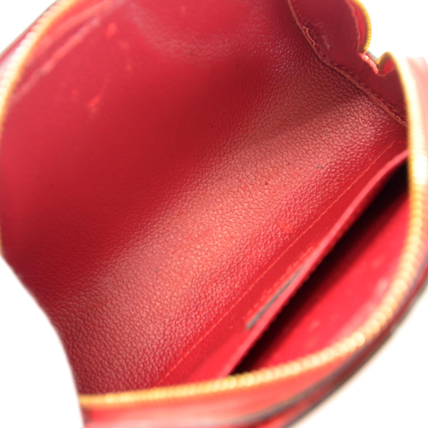 Louis Vuitton Epi Dauphine Cosmetic Pouch Red 7 of 7