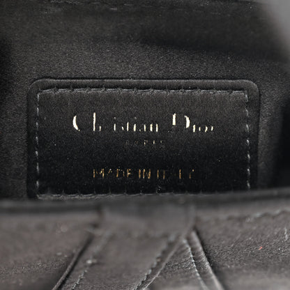 Christian Dior Satin Crystal Mini Saddle Bag Black 6 of 9