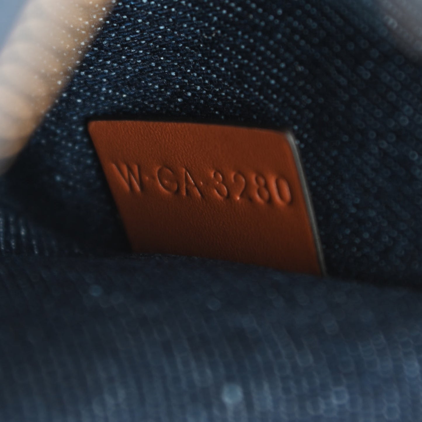 Denim Ava Shoulder Bag Navy Tan