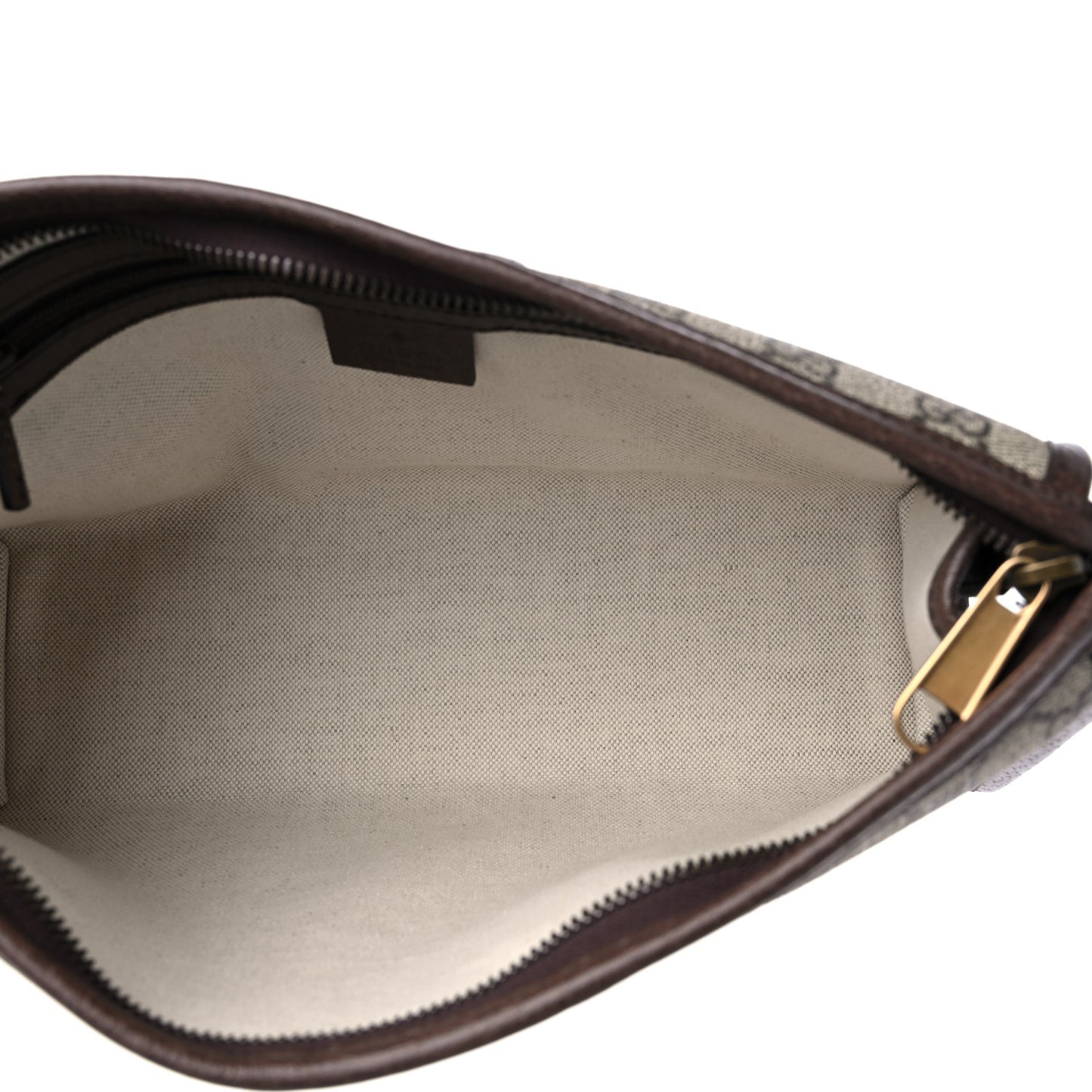 GG Supreme Monogram Web Ophidia GG Toiletry Case Beige New Acero