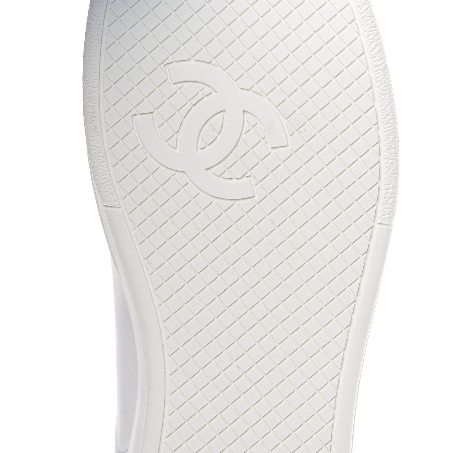 Calfskin CC Sneakers 38 White