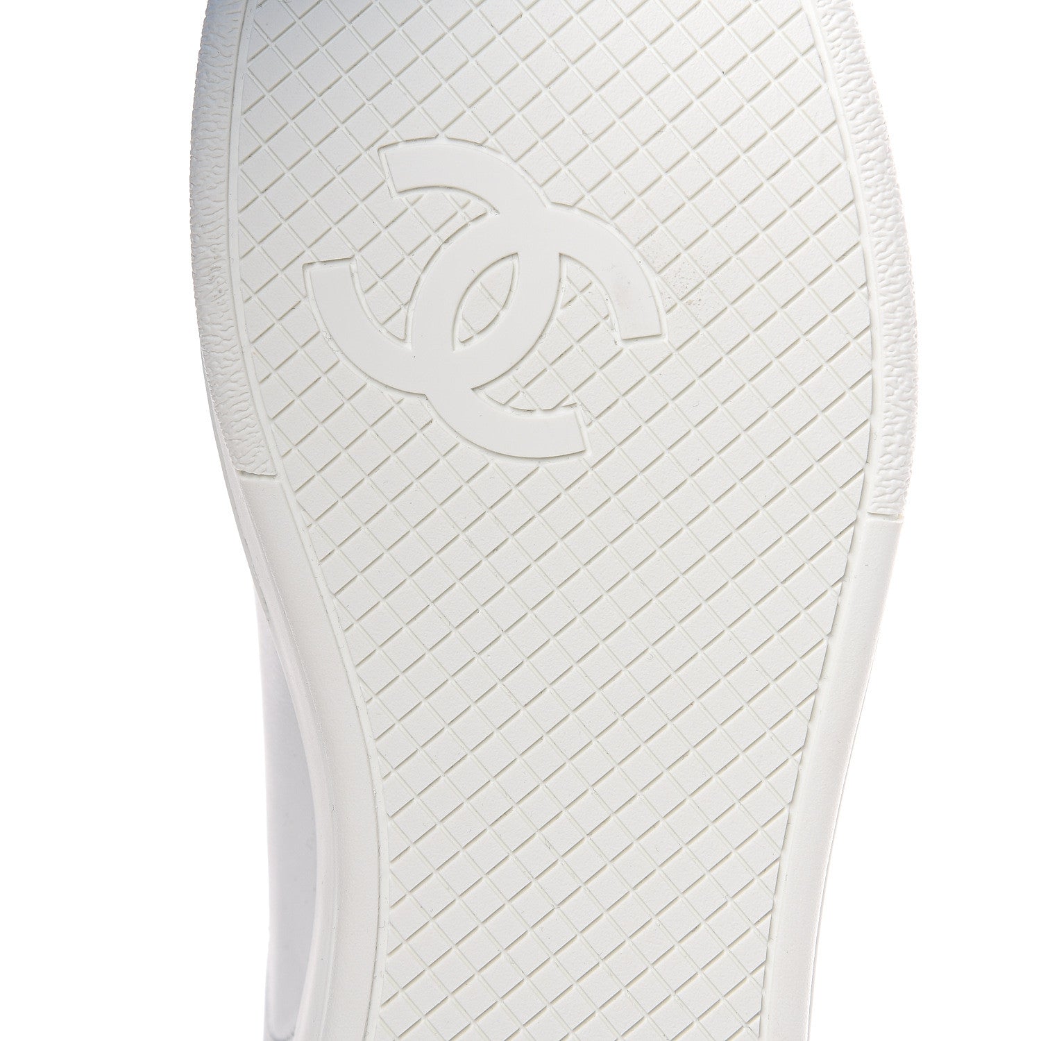 Chanel Calfskin CC Sneakers 38 White 7 of 10