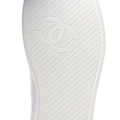 Chanel Calfskin CC Sneakers 38 White 7 of 10