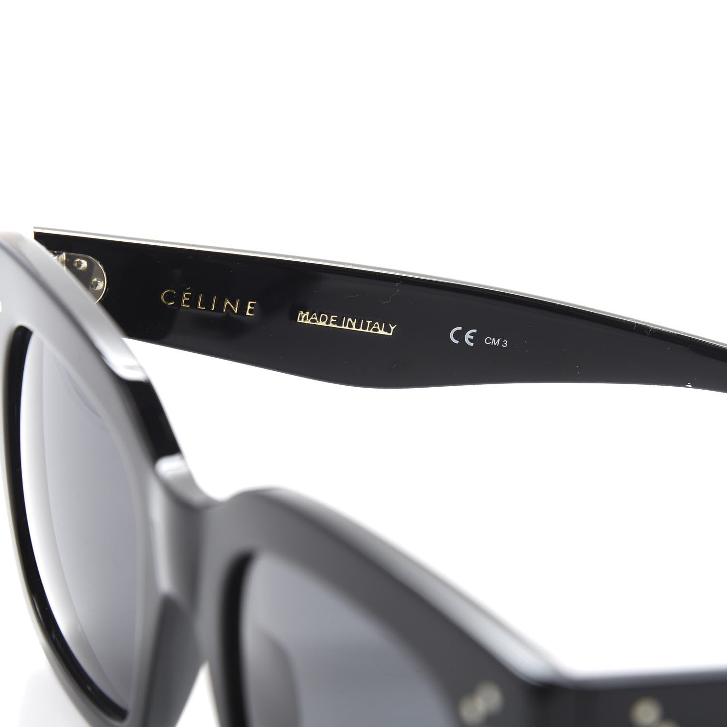 Celine Acetate Tilda Sunglasses CL 41076/S Black 5 of 8