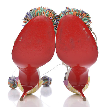 Christian Louboutin Nappa Suede Starouchi 100 Sandal 35 Multicolor 5 of 14