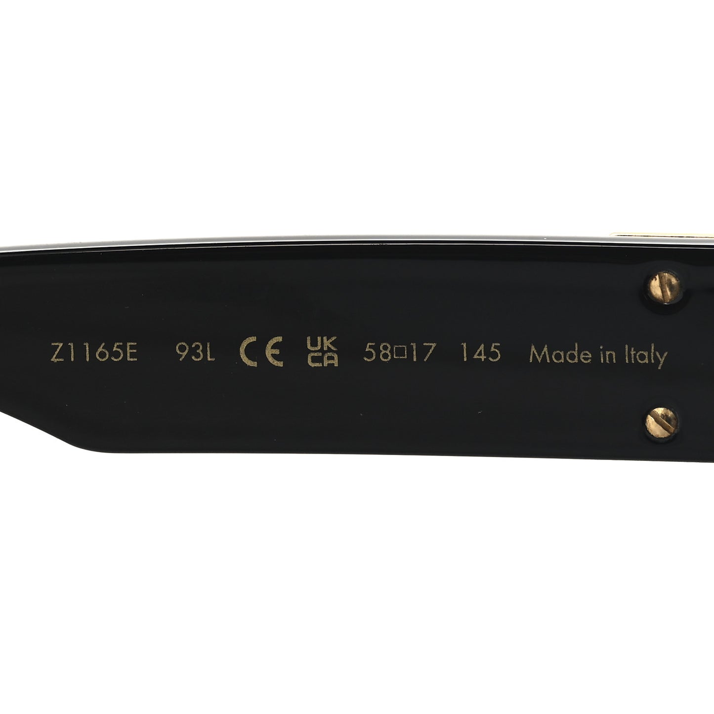 Acetate 1.1 Millionaires Sunglasses Z1165E Black
