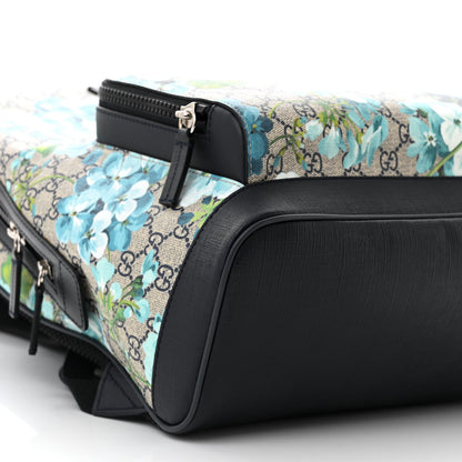 Gucci GG Supreme Monogram Blooms Small Day Backpack Blue 9 of 10