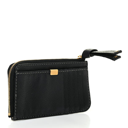 Chloe Grained Calfskin Medium Marcie Zip Card Holder Black 3 of 7