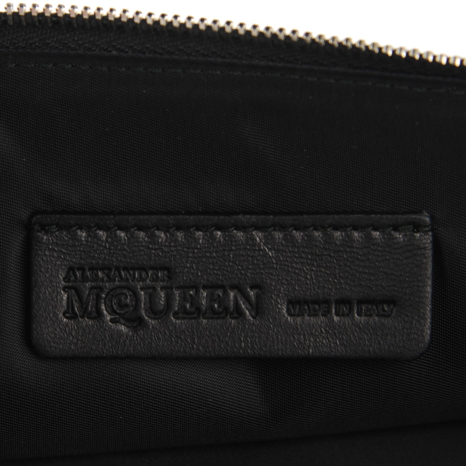 Alexander McQueen Coated Canvas Mini Skull Zipped Pouch Black 6 of 7