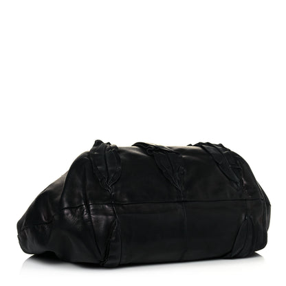 Prada Nappa Ruffle Hobo Black 4 of 15