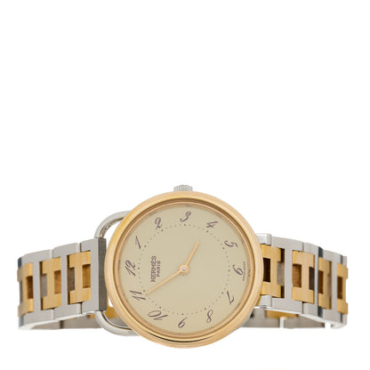 Hermes Stainless Steel 25mm Arceau Clipper Quartz Watch Gold 2 of 4