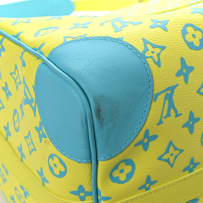 Louis Vuitton Monogram Playground Keepall Bandouliere 50 Lime 9 of 11