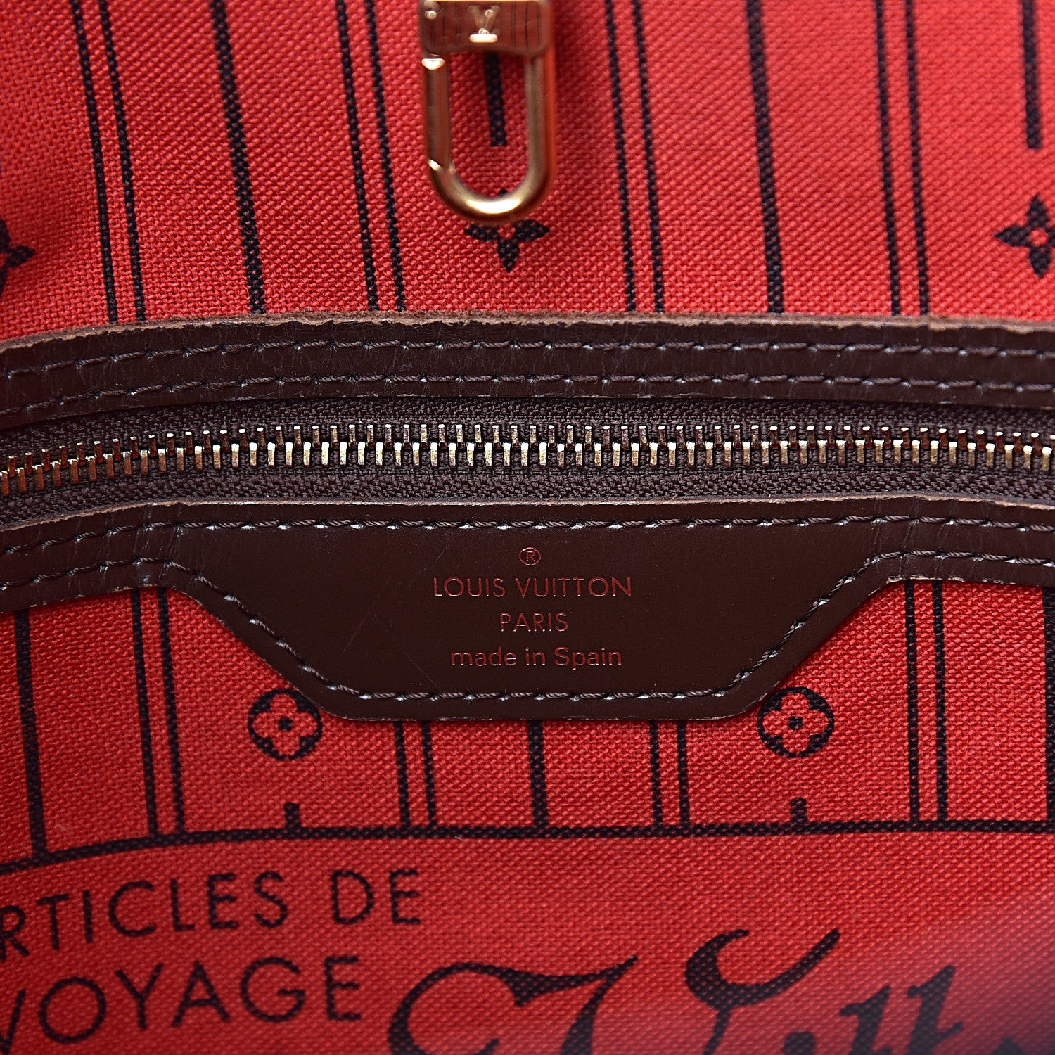 Louis Vuitton Damier Ebene Neverfull MM 6 of 18