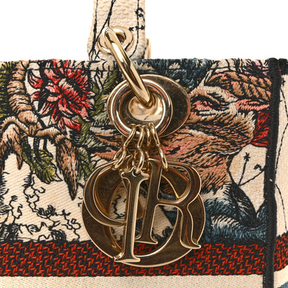 Christian Dior Canvas Constellation Embroidered Medium Lady D-Lite Latte Multicolor 11 of 14