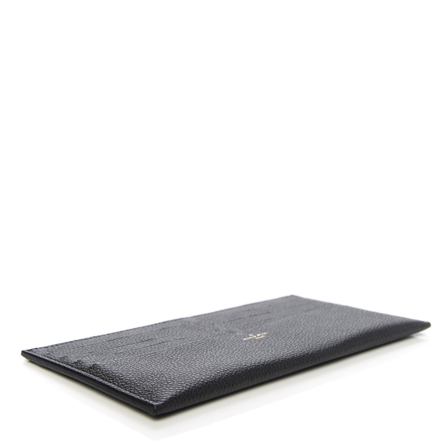 Calfskin Felicie Chain Wallet Card Holder Insert Black
