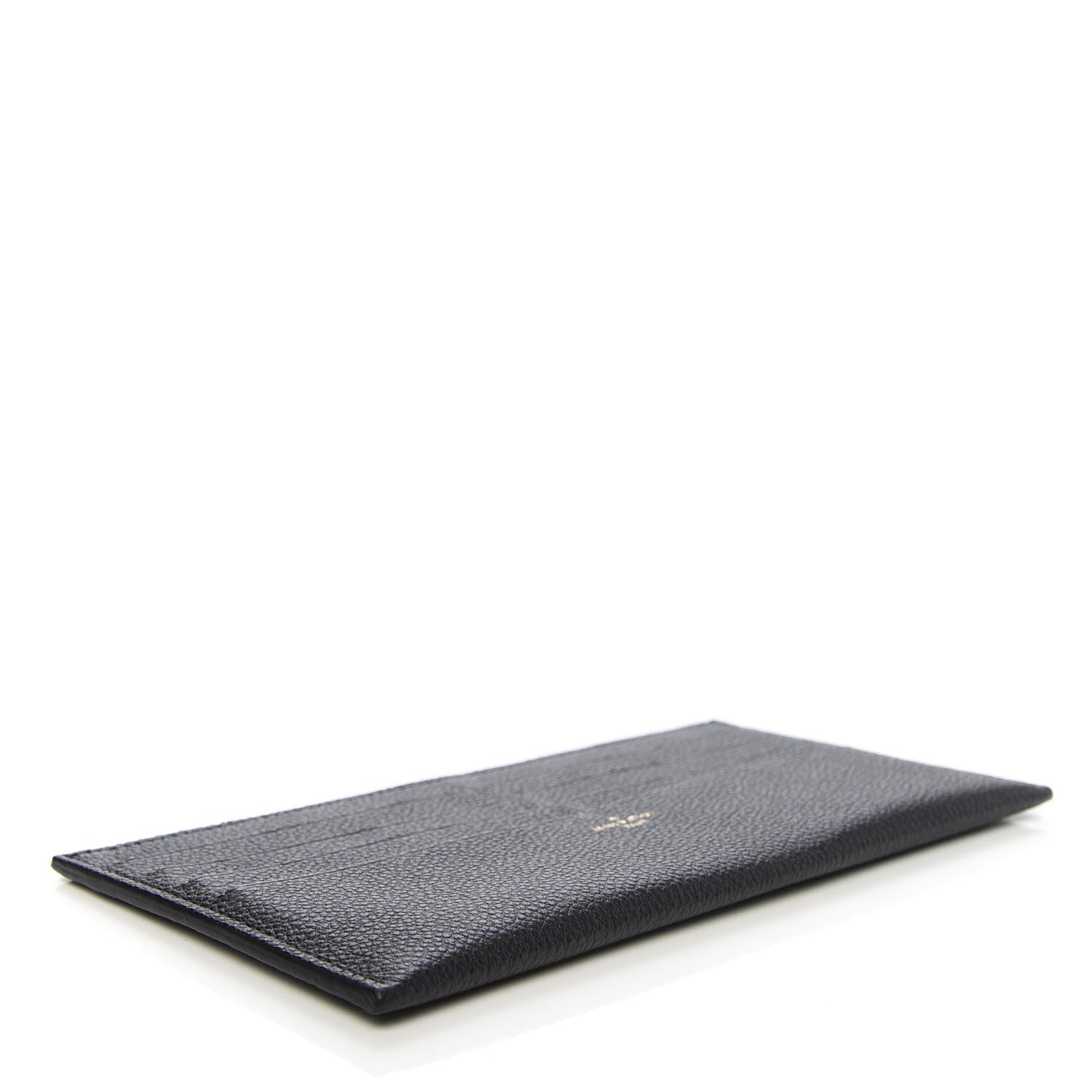 Louis Vuitton Calfskin Felicie Chain Wallet Card Holder Insert Black 4 of 6