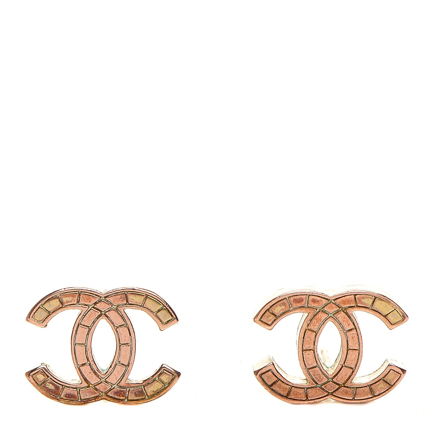 Chanel CC Earrings Gold 1 of 4