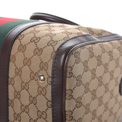 Gucci Monogram Vintage Web Medium Boston Dark Brown 13 of 13