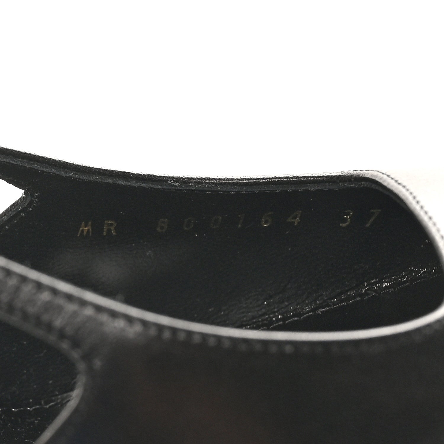 Saint Laurent Smooth Calfskin Jeanne 110 Slingback Pumps 37 Black 9 of 10