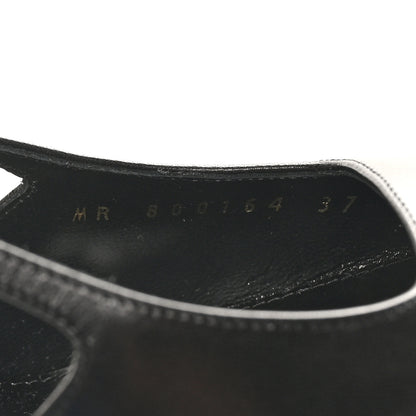 Saint Laurent Smooth Calfskin Jeanne 110 Slingback Pumps 37 Black 9 of 10