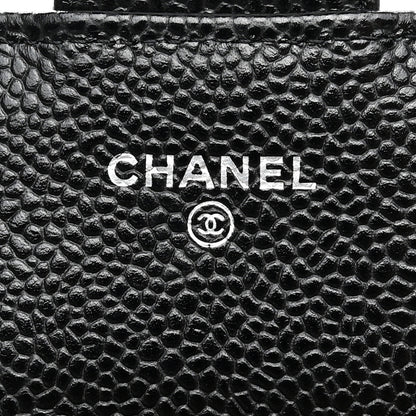 Chanel Caviar Quilted Large Gusset Flap Wallet Black 6 of 12