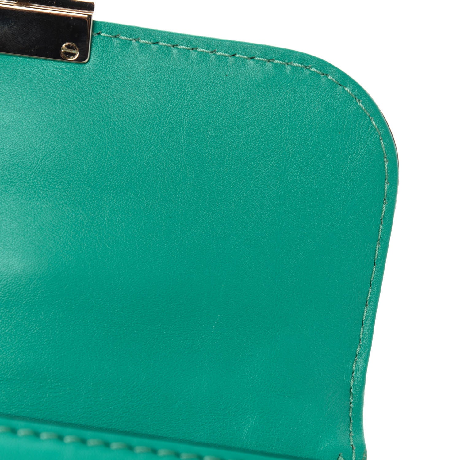 Valentino Garavani Vitello Small Glam Lock Rockstud Flap Opaline Green 8 of 11