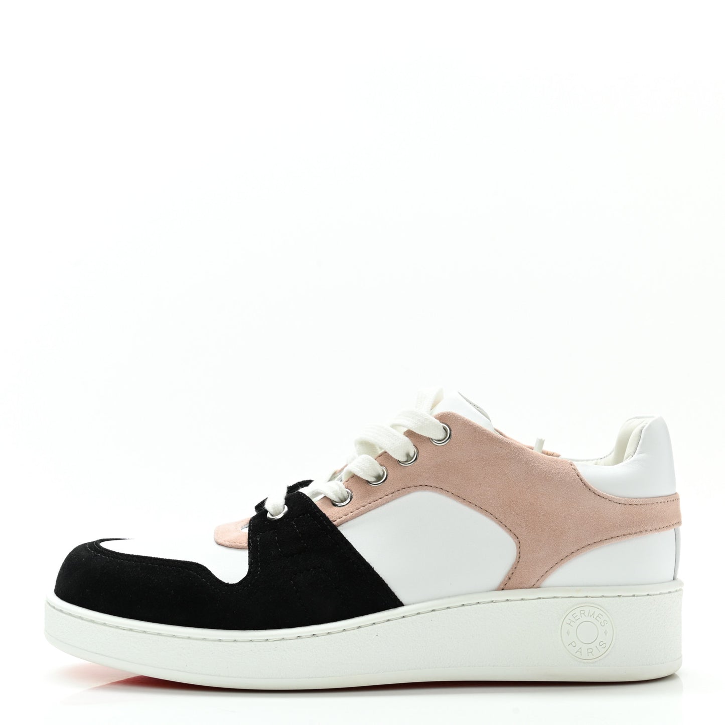 Suede Goatskin Calfskin Free Sneakers 37.5 Multicolor Rose Opaline