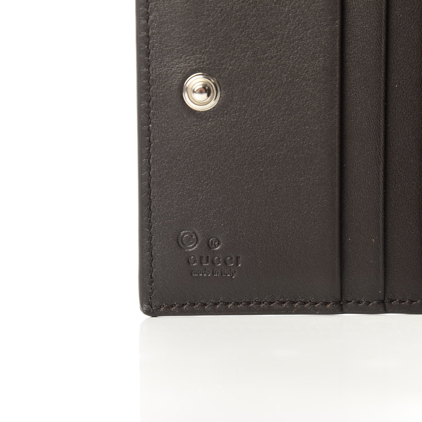 Microguccissima Snap Bi-Fold Wallet Testa di Moro