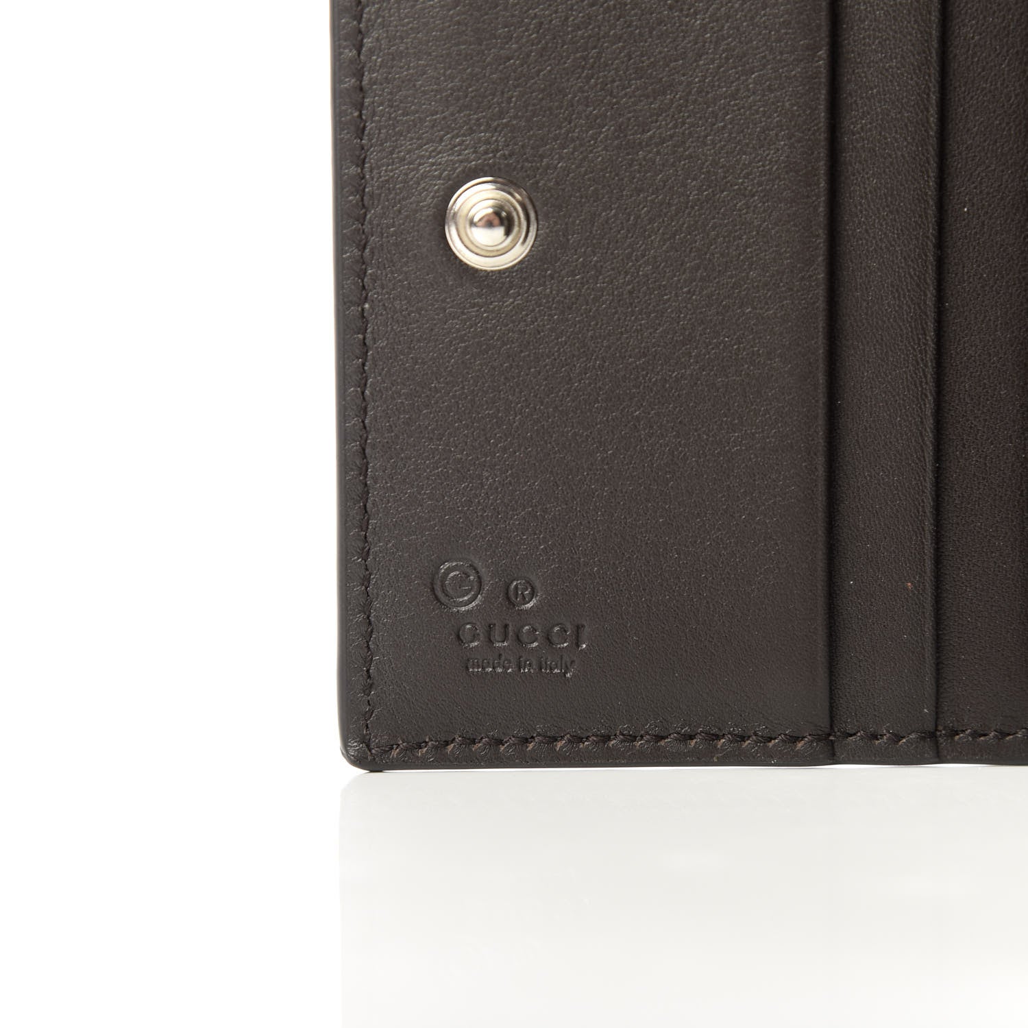 Gucci Microguccissima Snap Bi-Fold Wallet Testa di Moro 6 of 7