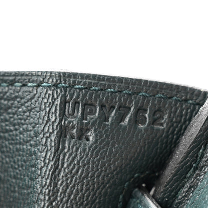 Hermes Togo Birkin 25 Vert Cypress 7 of 11