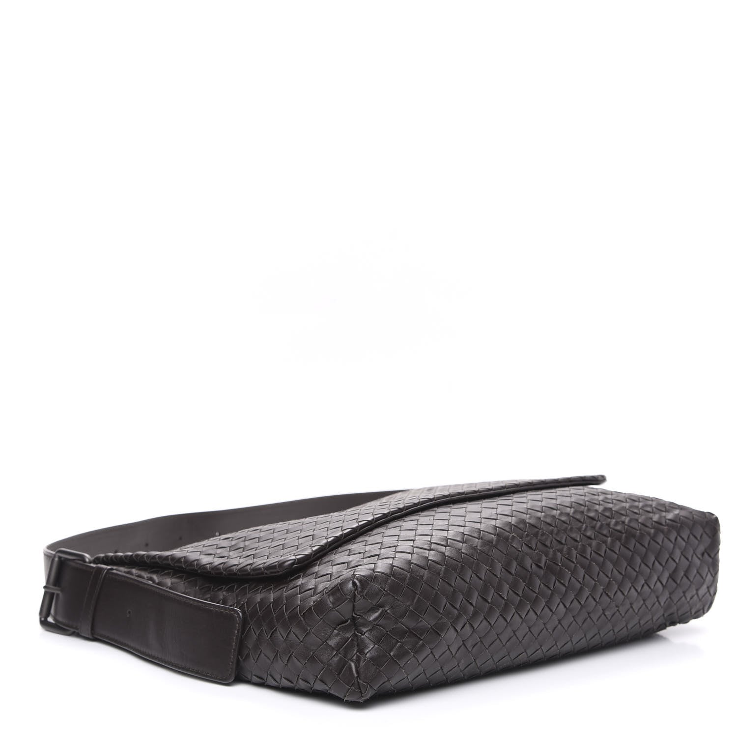 Bottega Veneta Nappa Intrecciato Messenger Bag Ebano 3 of 11